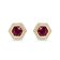 18K Yellow Gold Rhodolite and Diamond Earrings 3.25ctw
