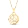 14K Yellow and White Gold Taurus Zodiac and Constellation Rotary Pendant