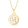 14K Yellow and White Gold Sagittarius Zodiac and Constellation Rotary Pendant