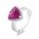18K White Gold Rhodolite Garnet and Diamond Ring 3.61ctw