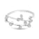 18K Gold Diamond Gemini Zodiac Ring .16ctw