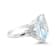 18K White Gold Aquamarine and Diamond Ring 14.76ctw