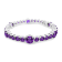 5.00mm and 8.00mm Amethyst sterling silver Bracelet