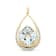 18K White Gold Aquamarine and Diamond Pendant 12.47ctw