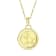Yellow gold Plate over Sterling Silver Taurus Zodiac Constellation Pendant
