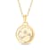 14K Yellow and White Gold Aries Zodiac and Constellation Rotary Pendant