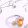 14K White Gold Spessartite and Diamond Ring 3.61ctw