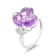 18K White Gold Amethyst and Diamond Ring 5.07ctw