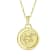 Yellow gold Plate over Sterling Silver Leo Zodiac Constellation Pendant