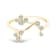 18K Gold Diamond Aries Zodiac Constellation Ring .13ctw