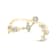18K Gold Diamond Pisces Zodiac Constellation Ring .18ctw