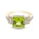 18K Yellow Gold 2.32Cts Peridot Ring with Diamonds