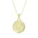 Yellow gold Plate over Sterling Silver Scorpio Zodiac Constellation Pendant