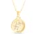 14K Yellow and White Gold Aquarius Zodiac and Constellation Rotary Pendant