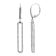18K White Gold Link Drop Diamond Earrings 1.07ctw
