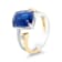 18K Two-Tone Gold Kyanite and Diamond Ring 4.29ctw