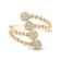 18K Yellow Gold Diamond Multi-Row Ring .15ctw