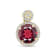 18K Yellow Gold Garnet and Diamond Pendant 4.72ctw