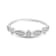 18K Petite White Gold Diamond Ring  .19ctw