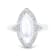 18K White Gold Moonstone and Diamond Ring 3.29ctw