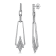 18K White Gold Link Drop Earrings 0.69ctw