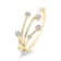 18K Gold Diamond Libra Zodiac Constellation Ring .15ctw