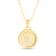 14K Yellow and White Gold Scorpio Zodiac and Constellation Rotary Pendant