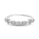18K Petite White Gold Diamond Ring  .14ctw