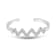18K White Gold Diamond Adjustable Ring  .11ctw.  Adjusts from size 6 to 8.