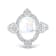 18K White Gold Moonstone and Diamond Ring 3.81ctw
