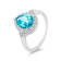 Paraiba Topaz Pear Ring