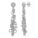 18K White Gold Link Drop Diamond Earrings 1.71ctw