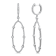 18K White Gold Drop Dangle Diamond Earrings 1.13ctw