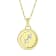 Yellow gold Plate over Sterling Silver Sagittarius Zodiac Constellation Pendant