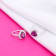 14K White Gold Rhodolite and Diamond Ring 2.88ctw