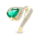 18K Yellow Gold Emerald and Diamond Ring 1.63ctw