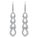 18K White Gold Drop Diamond Earrings 2.26ctw