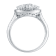 2.78 cttw Round Cut Cubic Zirconia Cluster-Style Cocktail Ring, Sterling Silver