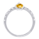 0.85 cttw Citrine Gemstone Charm Ring, Sterling Silver