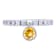 0.85 cttw Citrine Gemstone Charm Ring, Sterling Silver