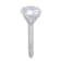 8.12 cttw Round-Cut Cubic Zirconia Solitaire Engagement Ring, Sterling Sliver