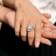 3.84 cttw Baguette-Cut Cubic Zirconia Bridal Ring Set, Sterling Silver