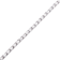 White Topaz Tennis Bracelet, Rhodium Plated on Sterling Silver