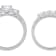 2.21 cttw Round-Cut Cubic-Zirconia 2-Peice Bridal Ring Set, Sterling Silver