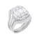 3.84 cttw Baguette-Cut Cubic Zirconia Bridal Ring Set, Sterling Silver