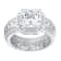 7.48 cttw Princess-Cut Cubic Zirconia Engagement Ring, Sterling Silver