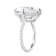 23.14 cttw Emerald-Cut Cubic Zirconia Solitaire Engagement Ring,
Sterling Silver