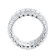 14.40 cttw Baguette-Cut Cubic Zirconia Eternity Band Ring, Sterling Silver