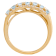 2.05 cttw Aquamarine Gemstone Band Ring, 14k Gold Plated on Sterling Silver