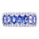 2.40 cttw Tanzanite Gemstone Band Ring, Sterling Silver